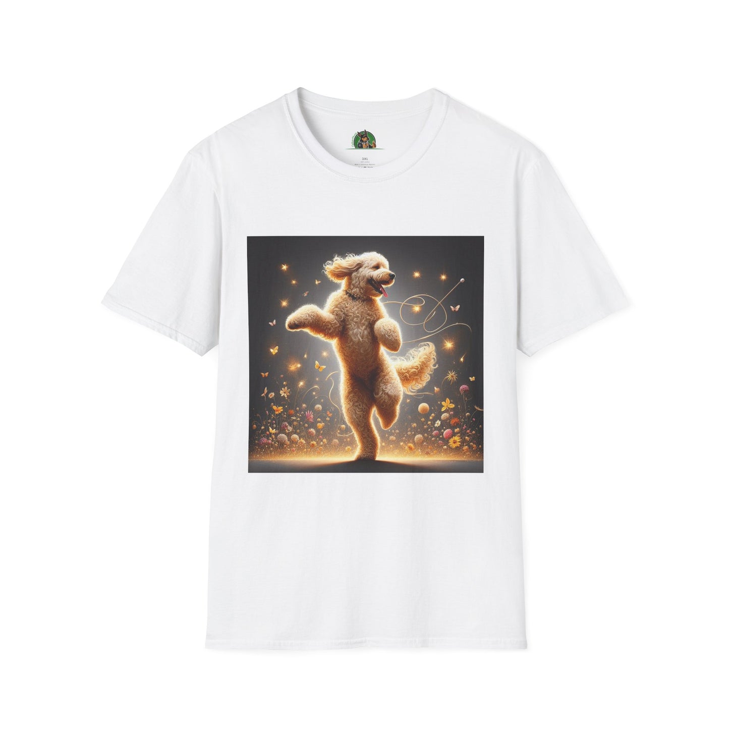 Dancing Golden Doodle T-Shirt T-Shirt Printify XS White