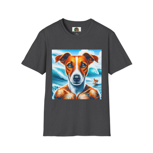 Jack Russell Buffed Out T-Shirt Printify S Dark Heather 