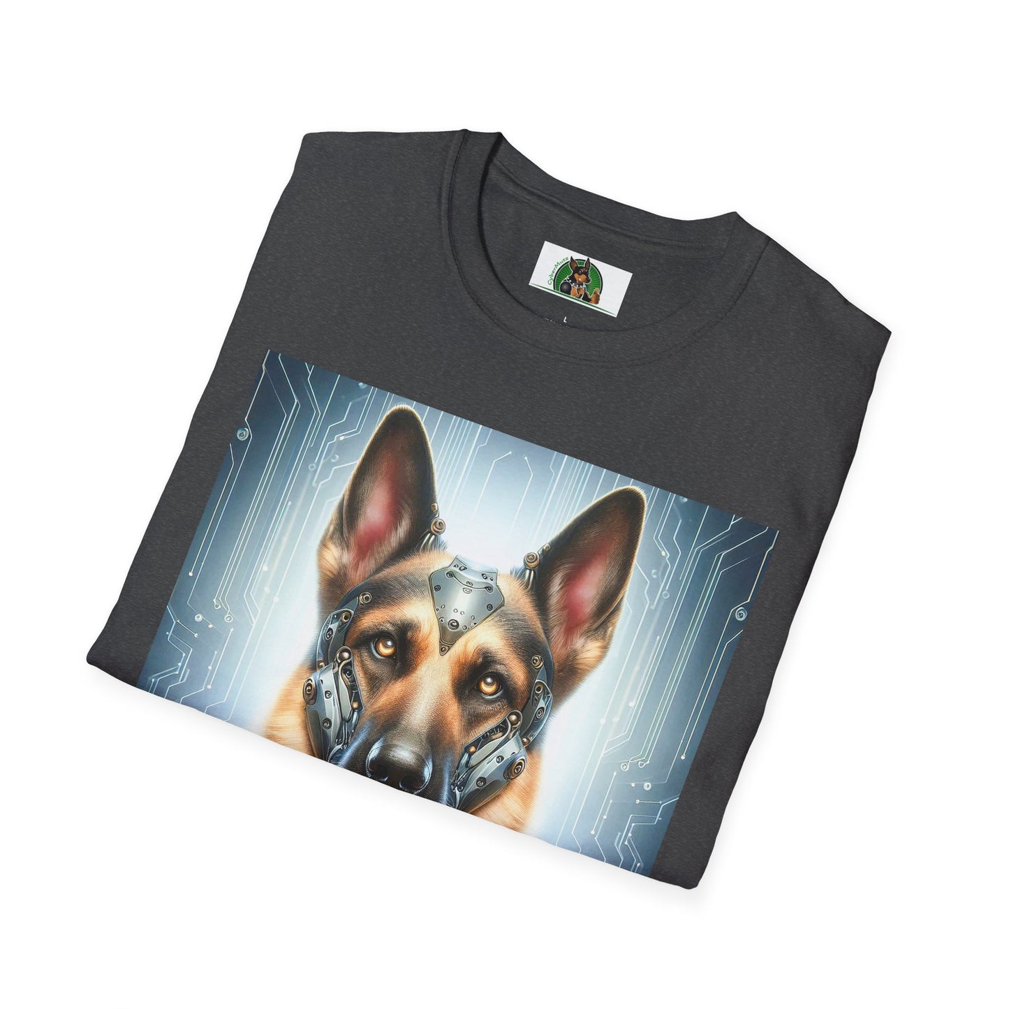 German Shepherd metal man T-Shirt Printify