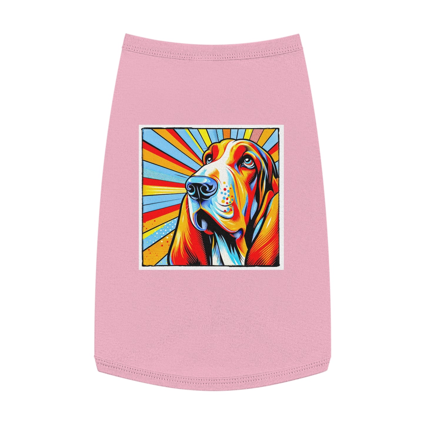 Pet Tank Top Basset Hound Pets Printify L Pink