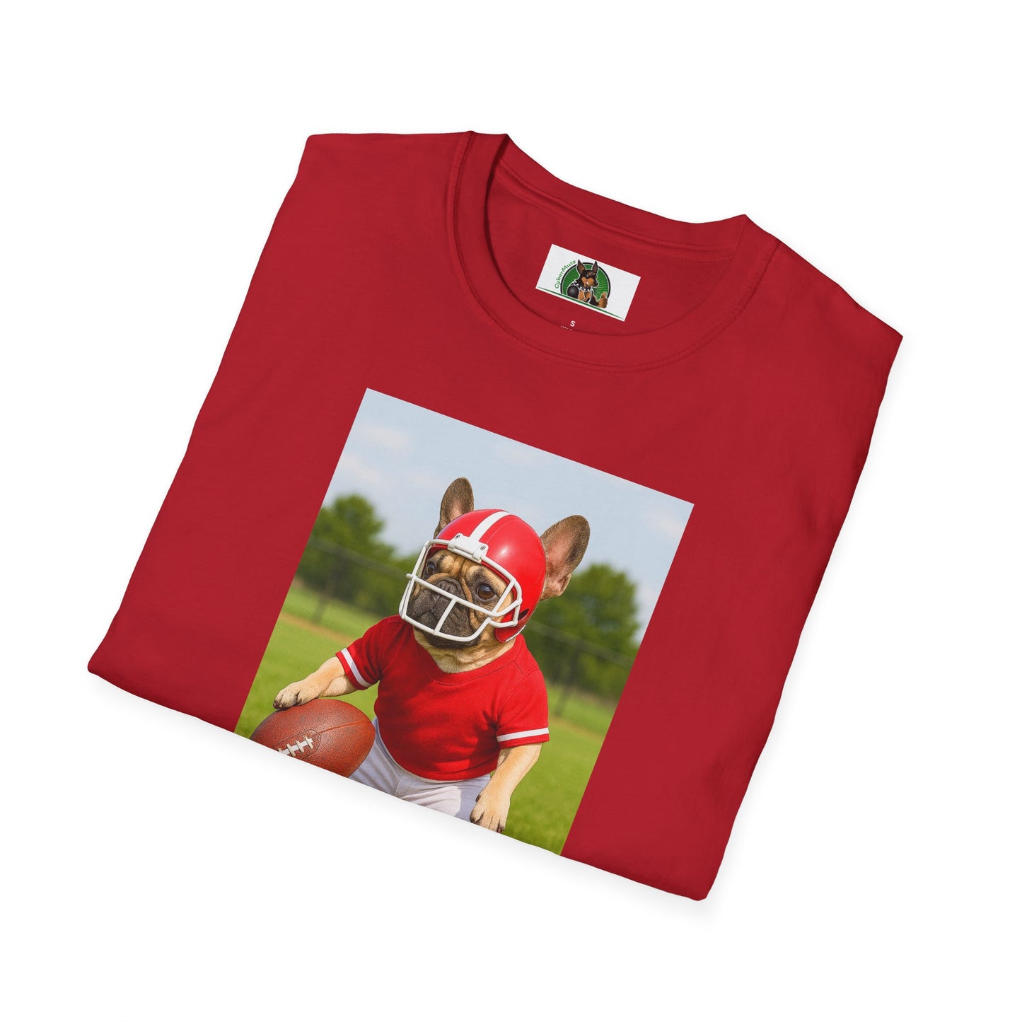 Sports Football French Bulldog T-Shirt
