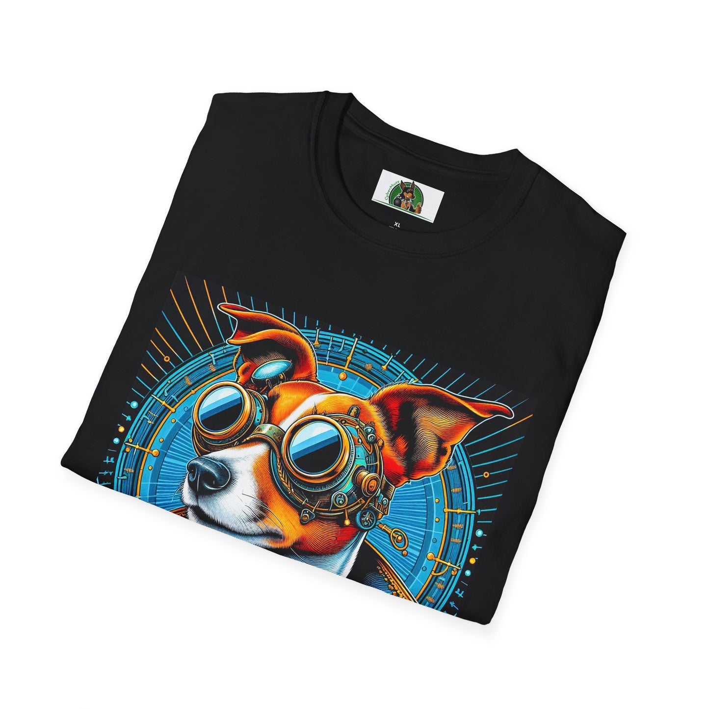 Jack Russell Blue Steampunk Dog