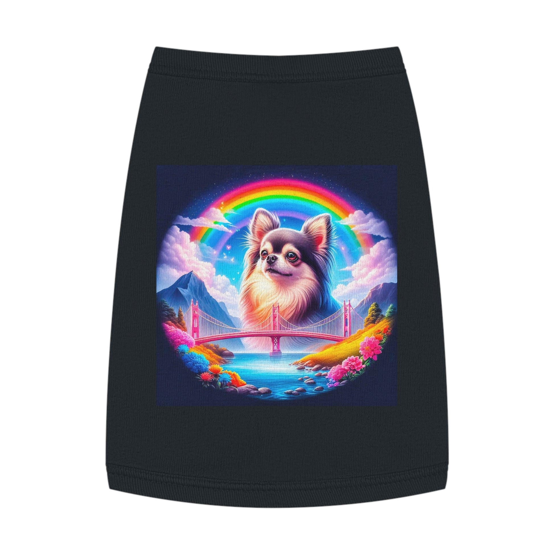 Pet Tank Top Chihuahua Pets Printify M Black