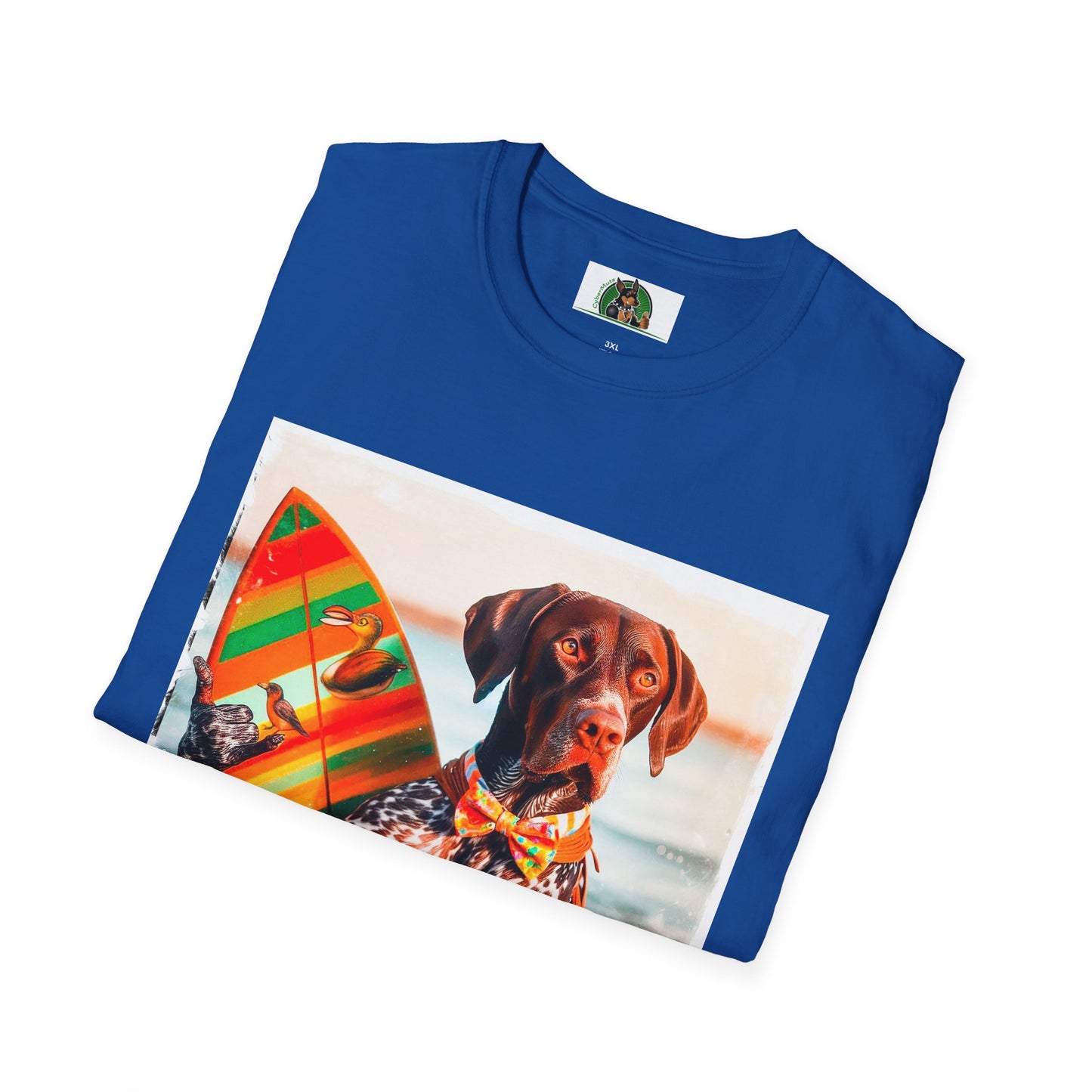 German Shorthaired Pointer Hawaiian vacation t shirt T-Shirt Printify