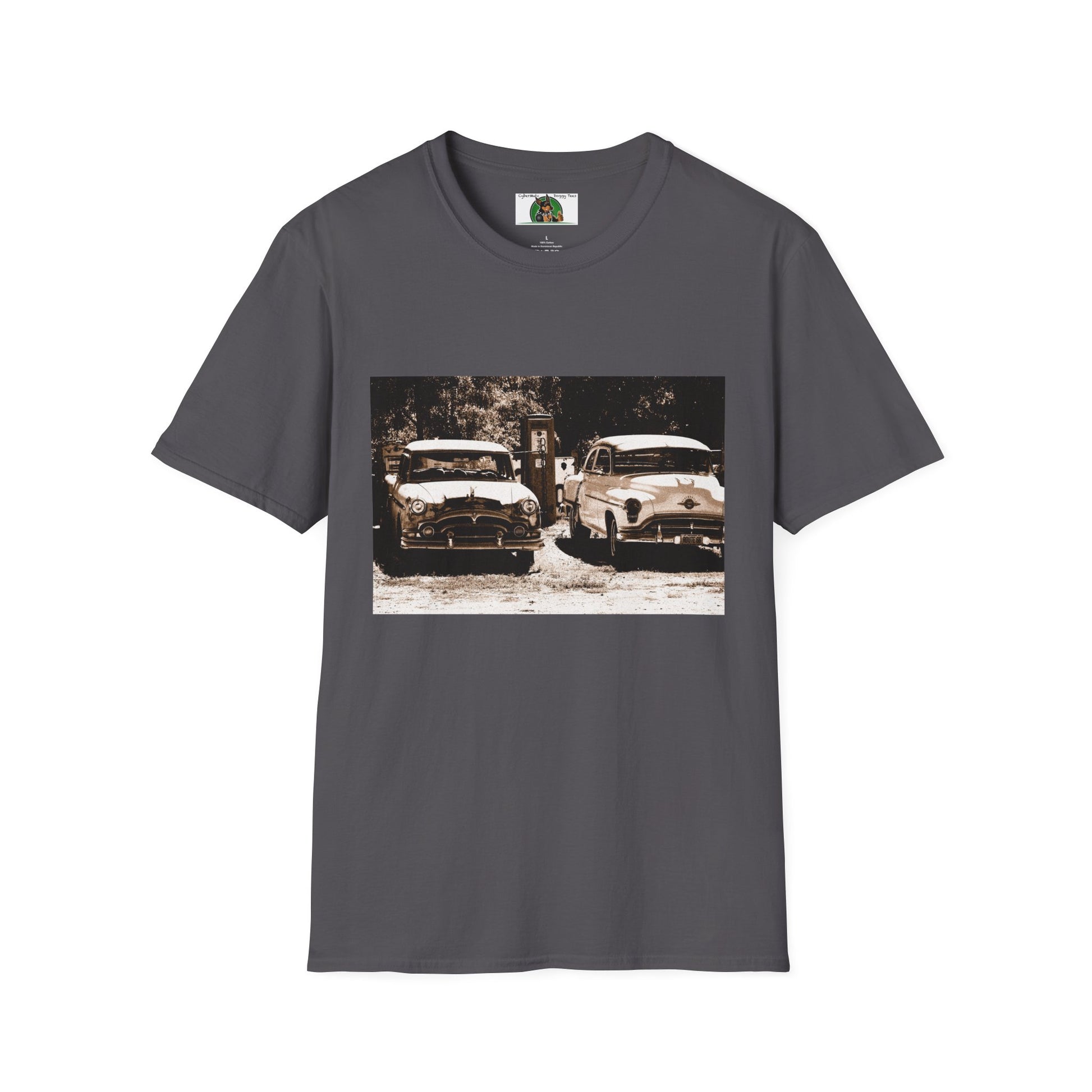 Mis·cel·la·ne·ous Old Cars T-Shirt Printify S Charcoal 