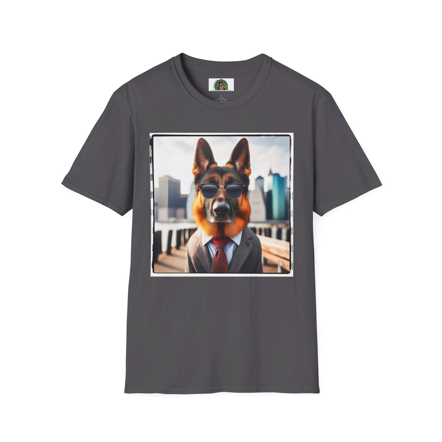 German Shepherd T-Shirt Printify Charcoal S 