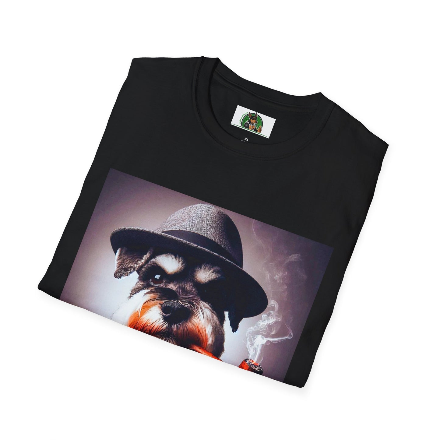 Miniature Schnauzer cigar smoking shirt T-Shirt Printify