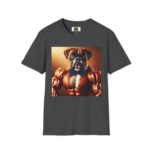 Muscle Boxer Unisex Softstyle T-Shirt T-Shirt Printify S Dark Heather 