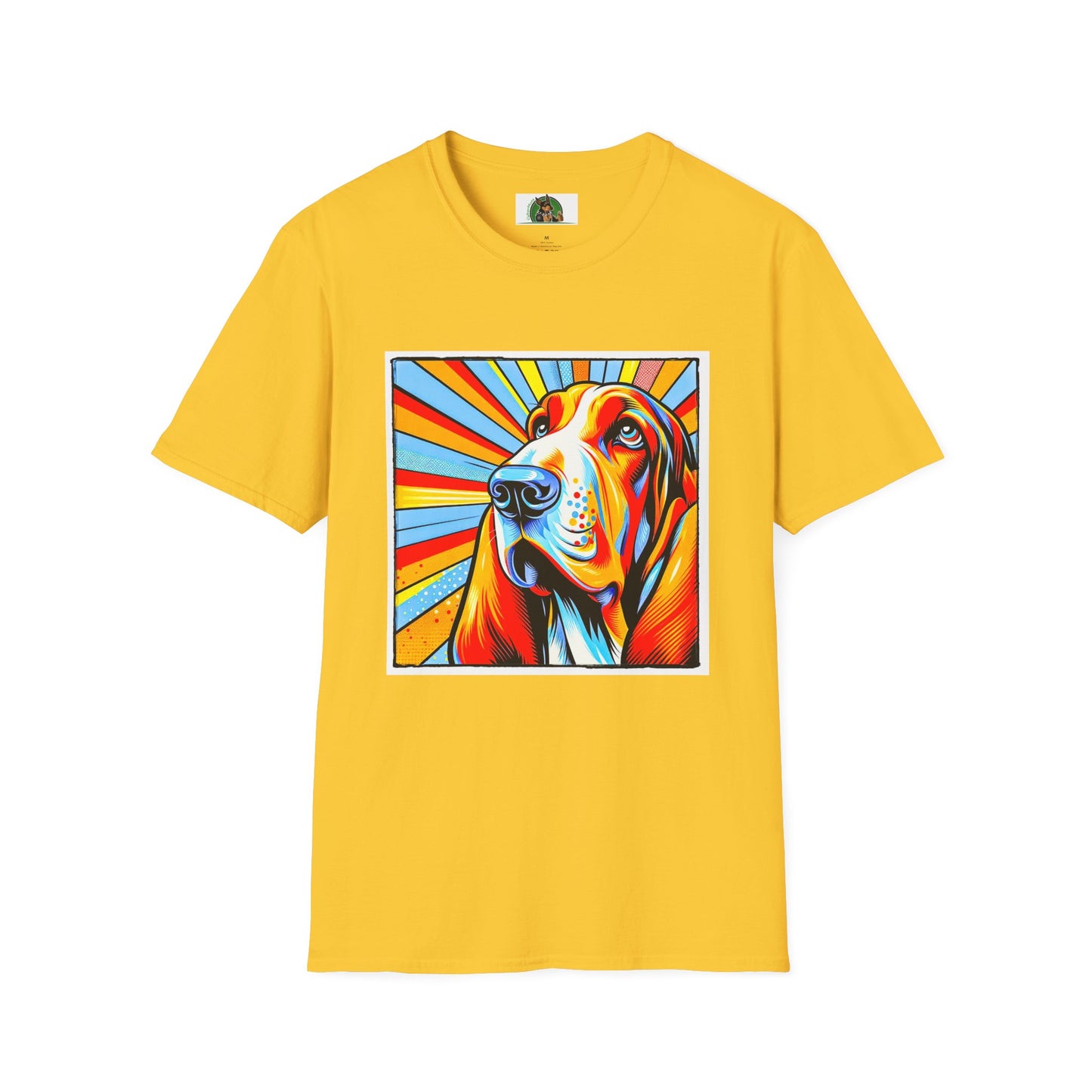 Basset Hound Pop Art Shirt T-Shirt Printify S Daisy 