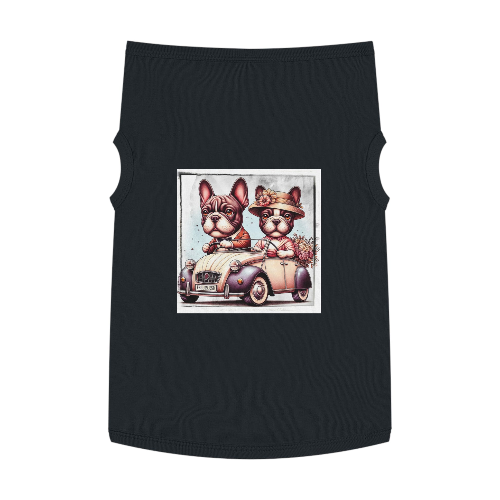 Wacky Pet Tank Top French Bulldog young couple t shirt Pets Printify