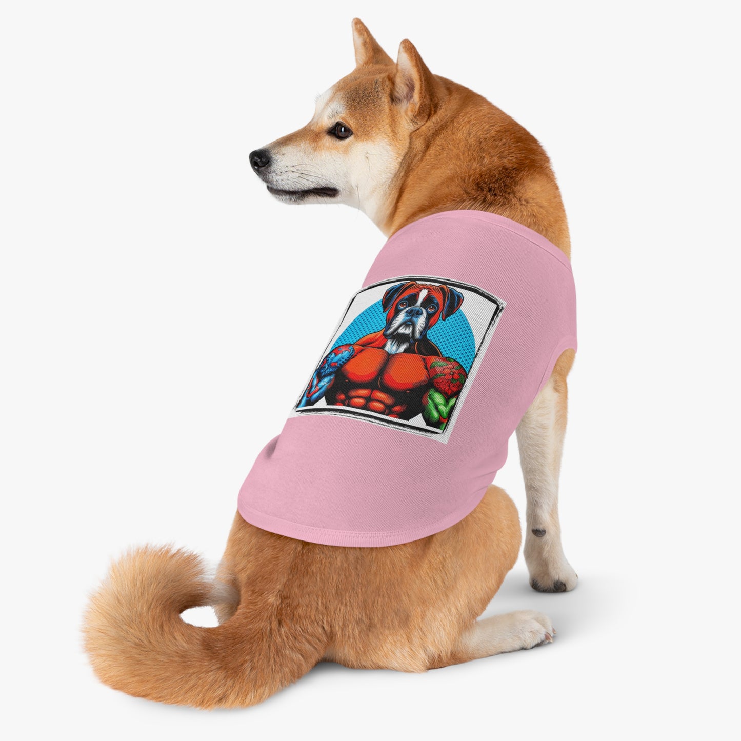 Pet Tank Top Boxer Muscle Dog Pop Art Pets Printify   