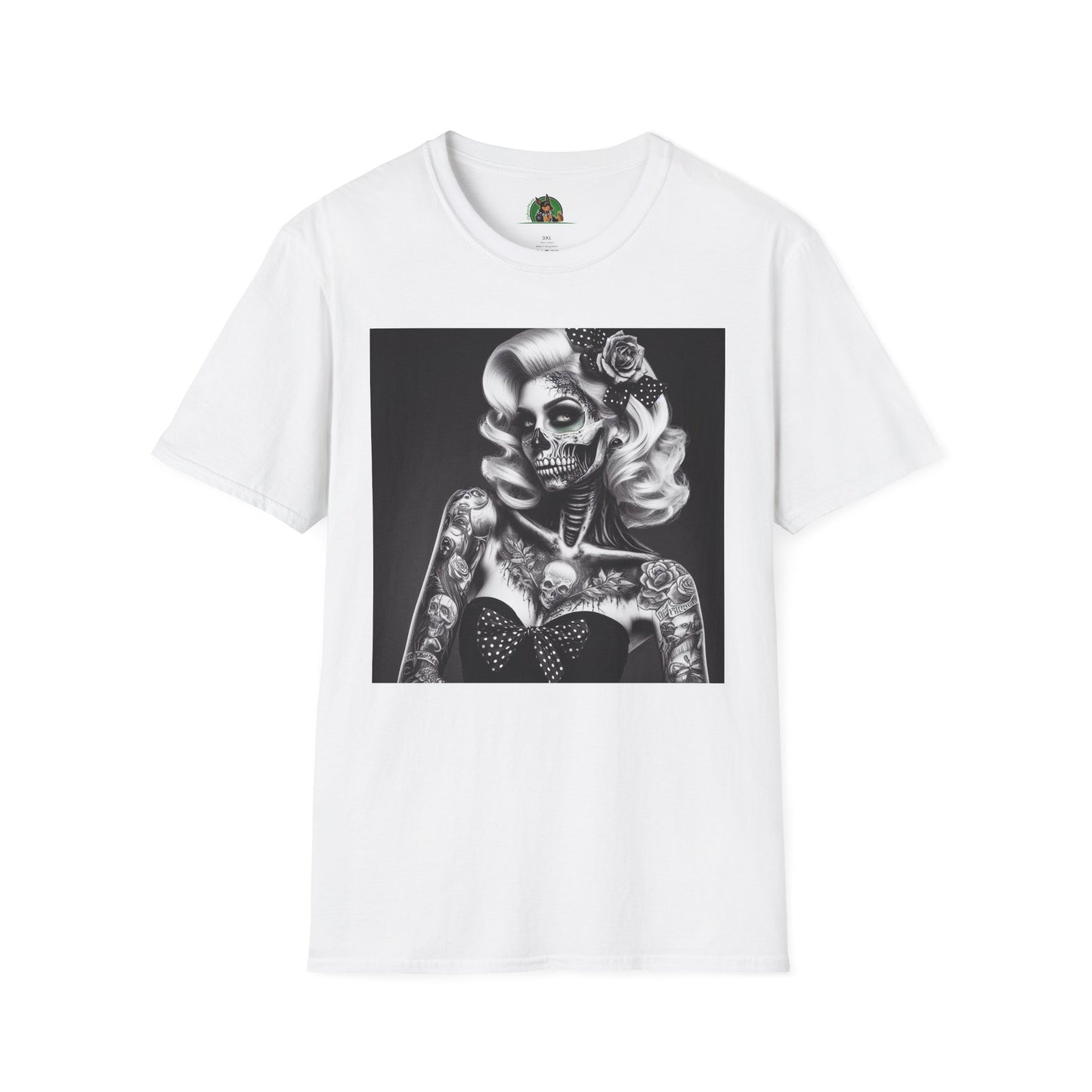 Zombie Girl Graphic T-Shirt - Quirky Soft Cotton Tee | CyberMutz T-Shirt Printify S White