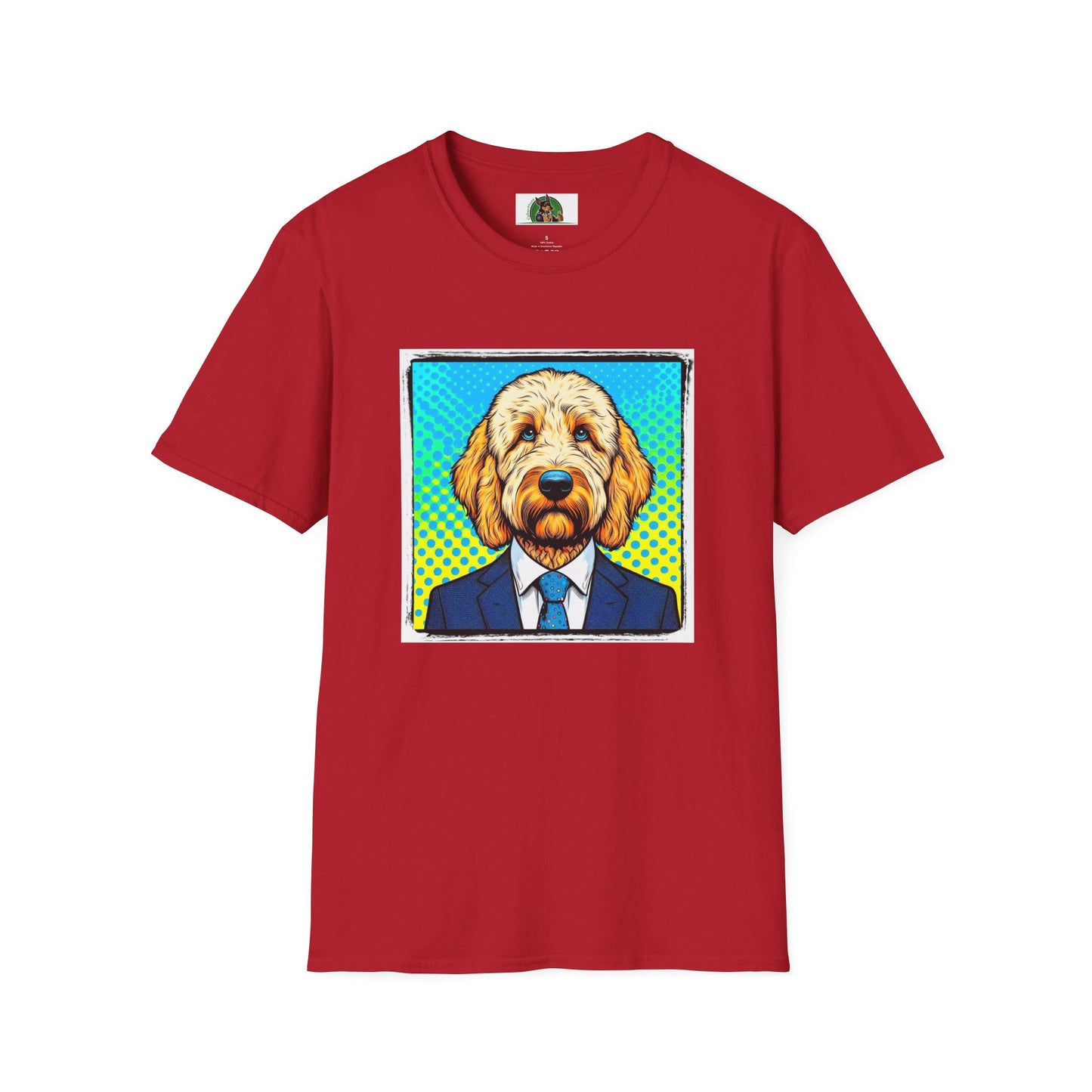 Golden Doodle T-Shirt Printify S Cherry Red