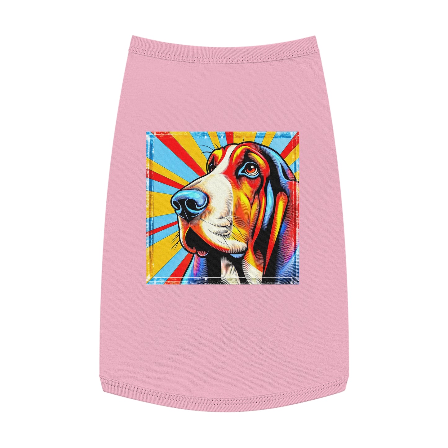 Pet Tank Top Basset Hound Pets Printify L Pink