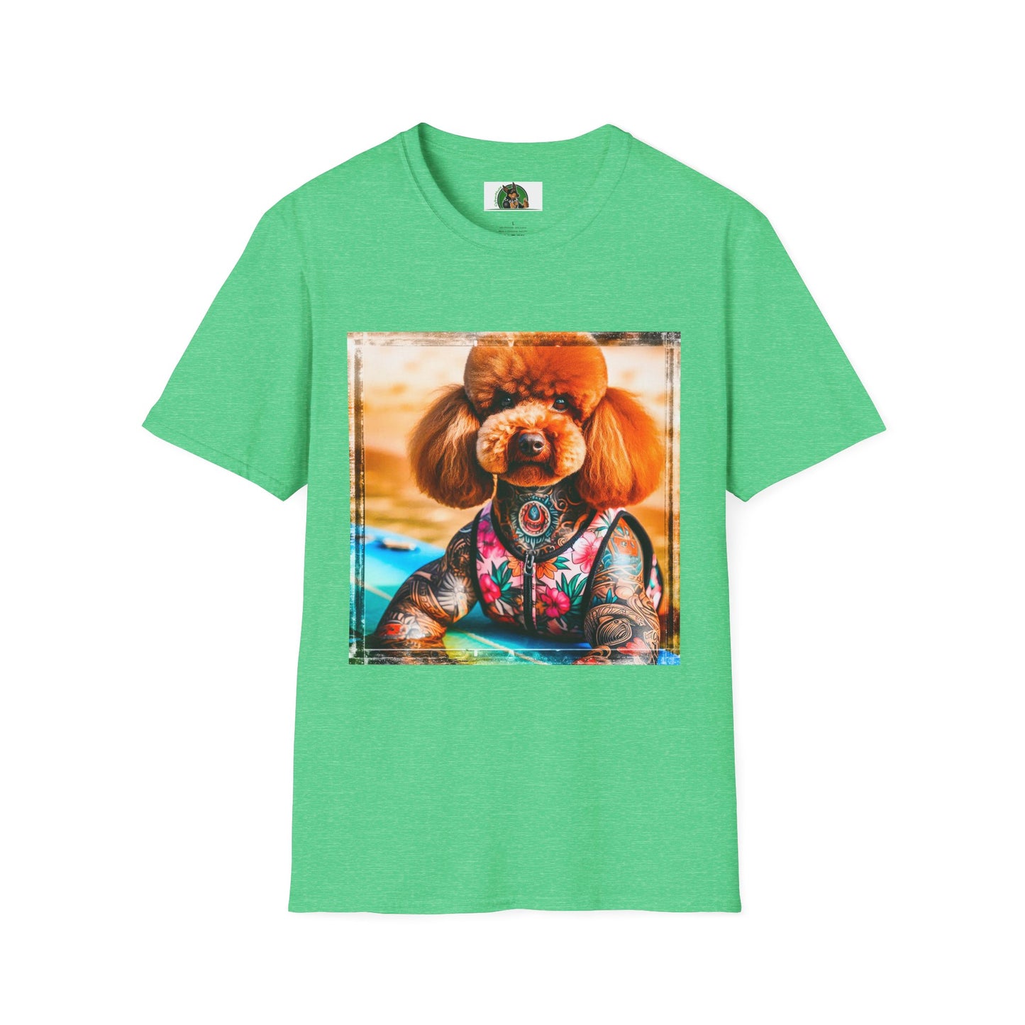 Poodle T-Shirt Printify S Heather Irish Green