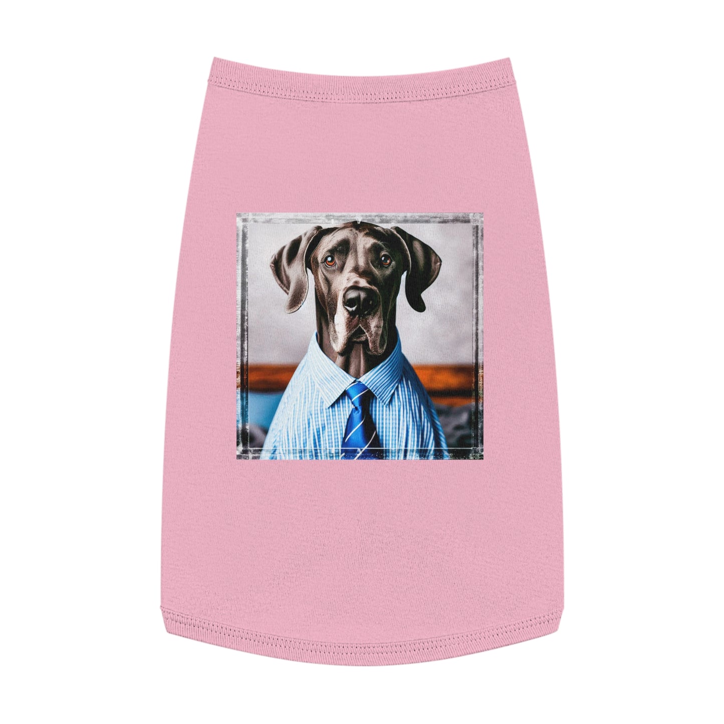 Pet Tank Top Great Dane Pets Printify L Pink