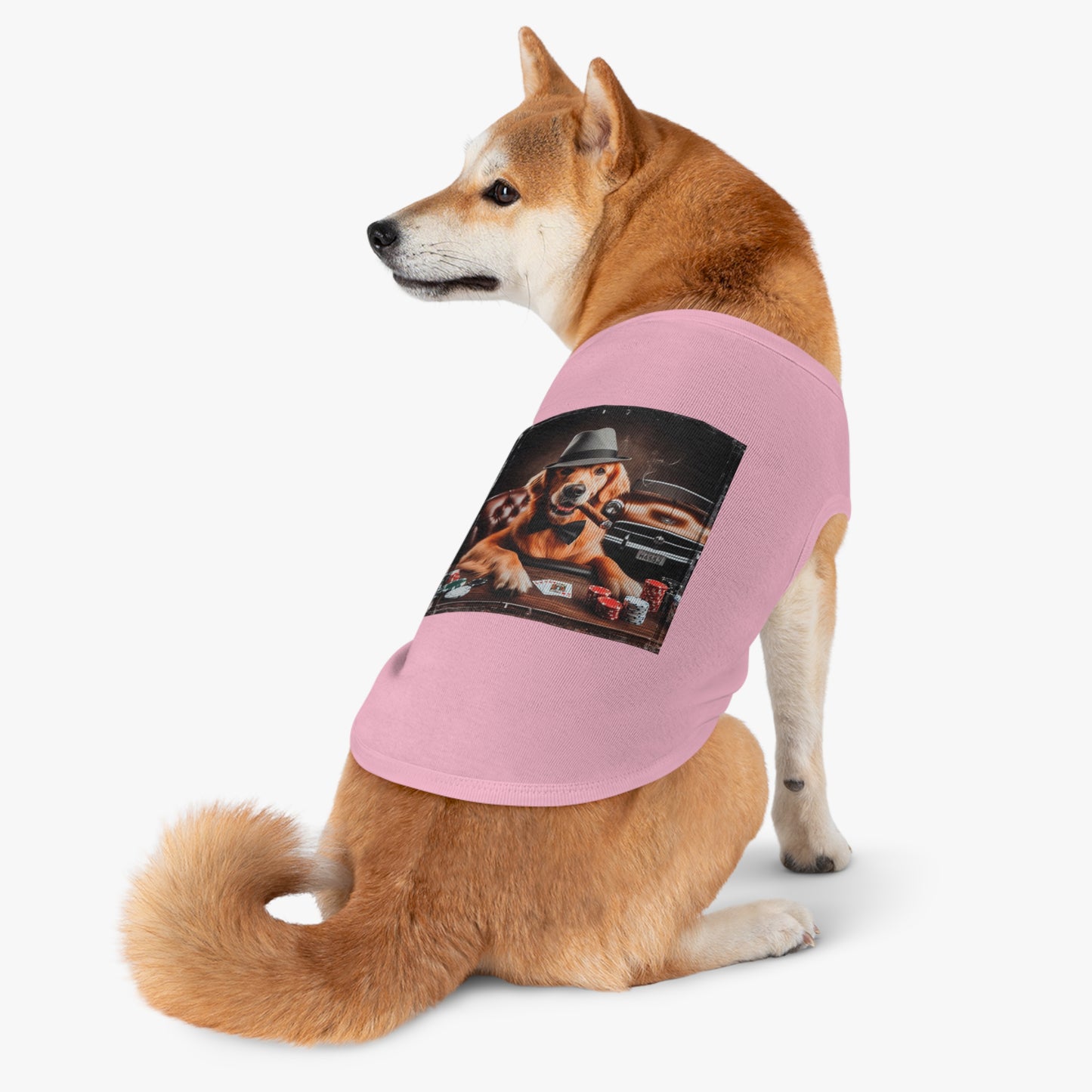 Golden Retriever pet tank top Pets Printify   