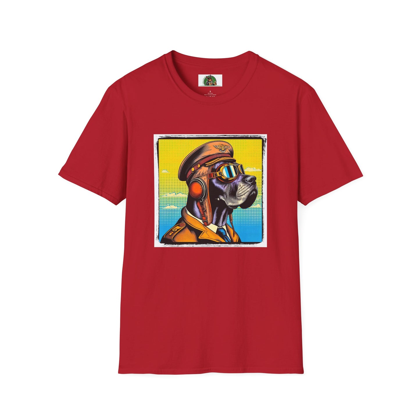 Great Dane T-Shirt Printify S Cherry Red