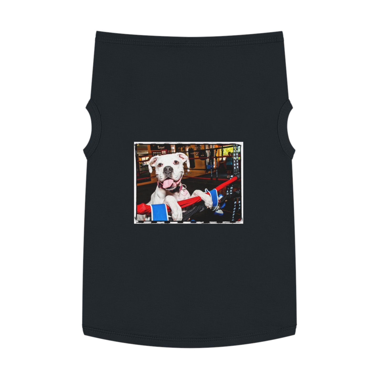 Pet Tank Top Boxer Pets Printify XL Black 