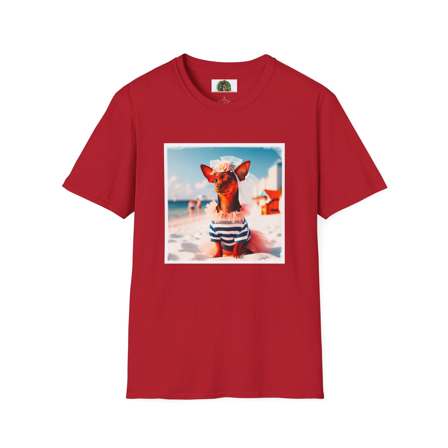 Min Pin T-Shirt T-Shirt Printify S Cherry Red