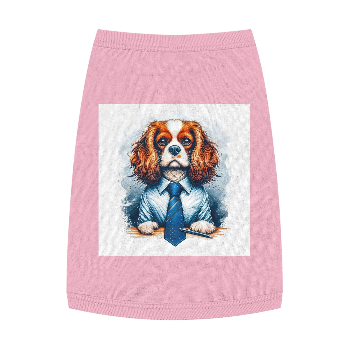 Pet Tank Top Cavalier King Charles Spaniel Pets Printify M Pink 