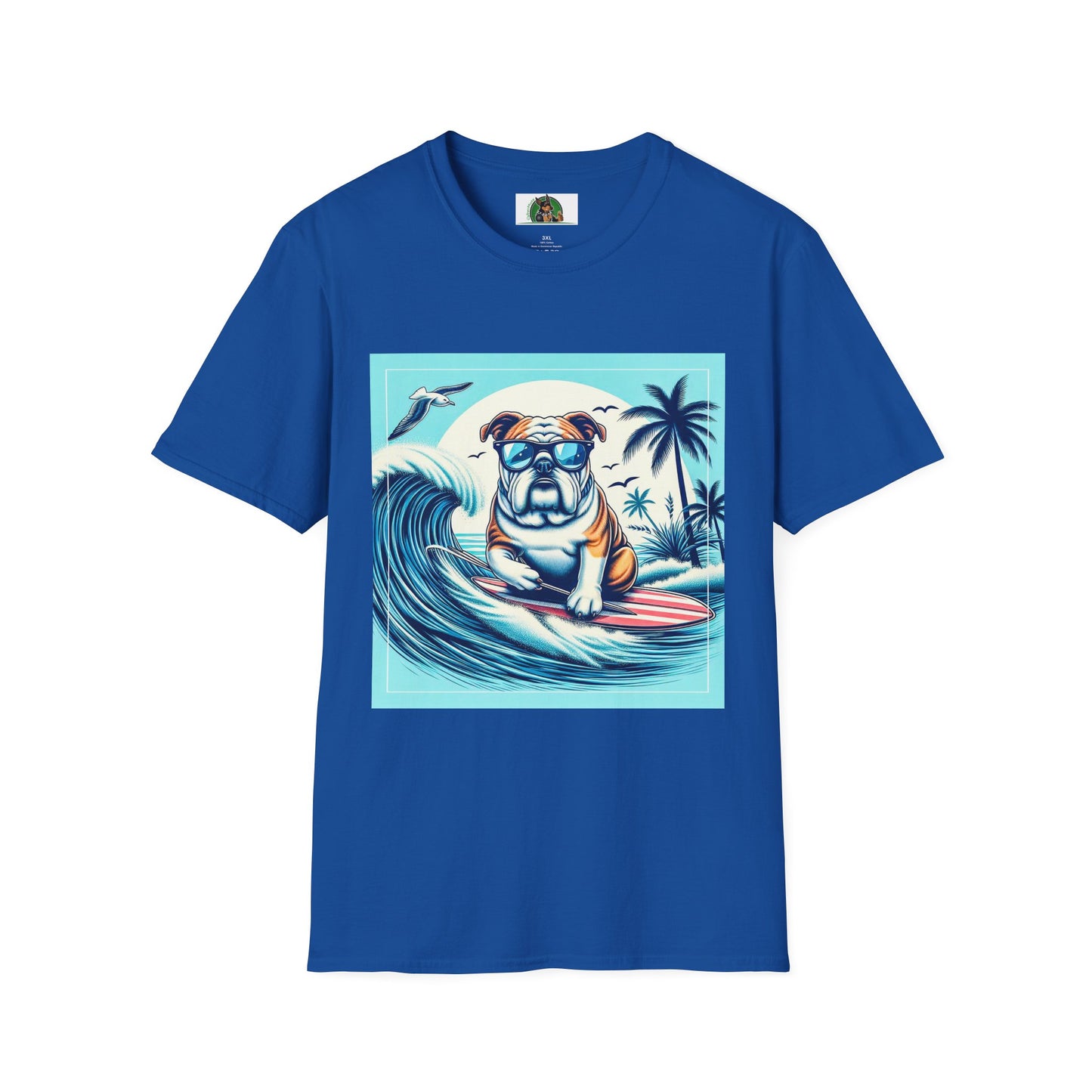 Bulldog T-Shirt Printify XS Royal