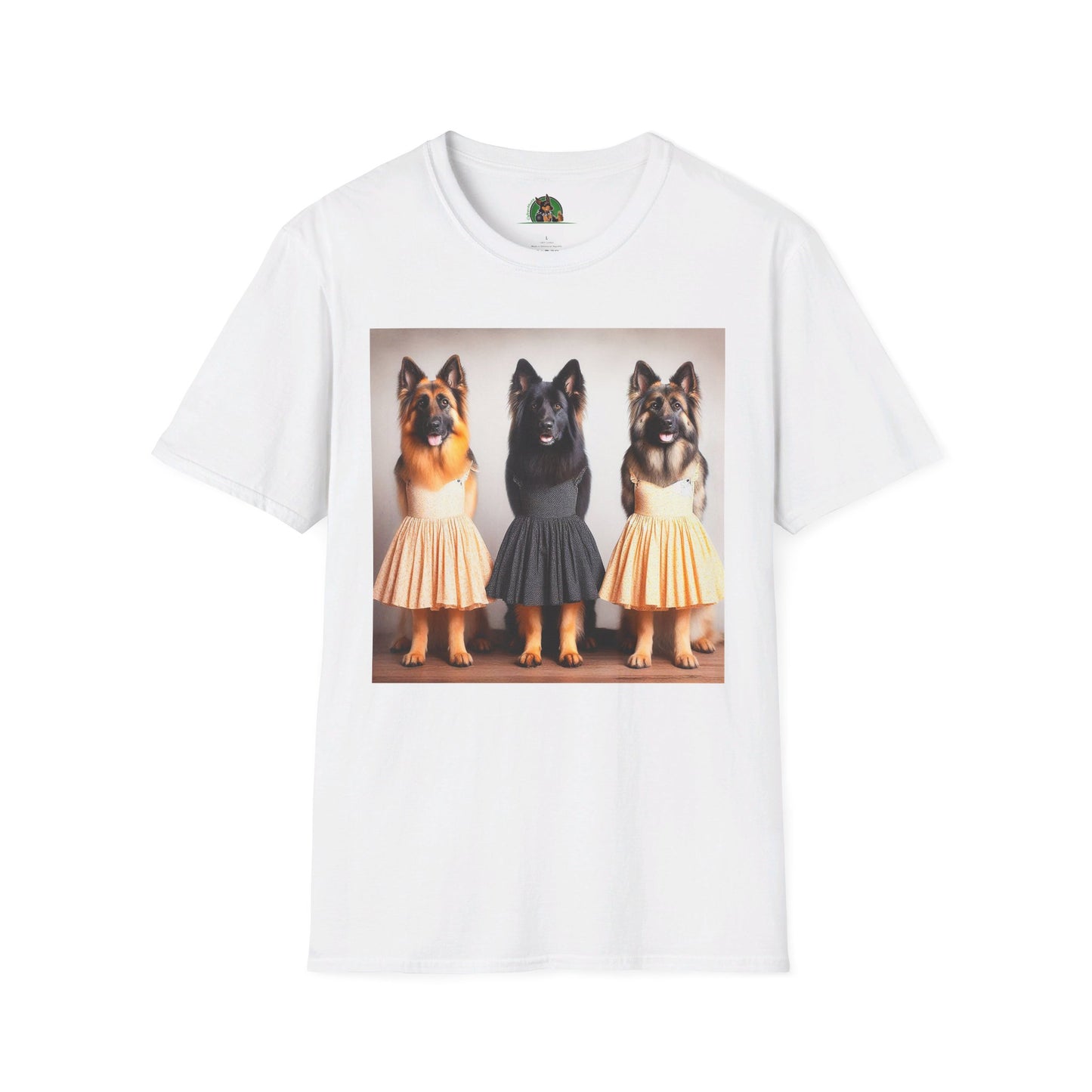 German Shepherd T-Shirt Printify White S 