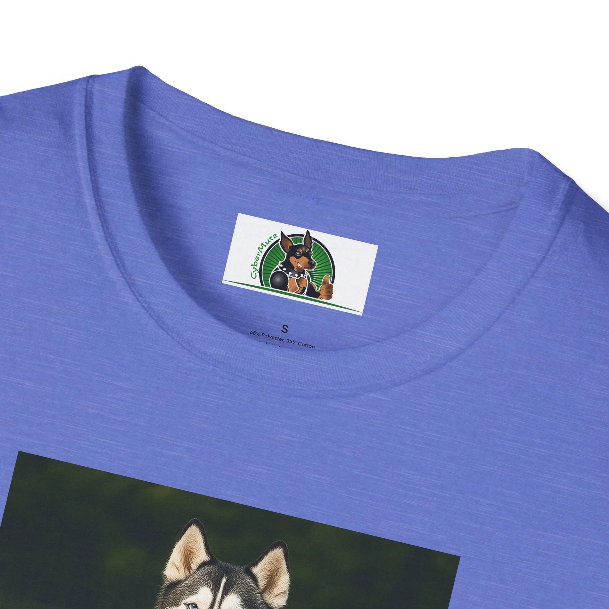 Husky Football T-Shirt — Sports Dog Tee by Printify