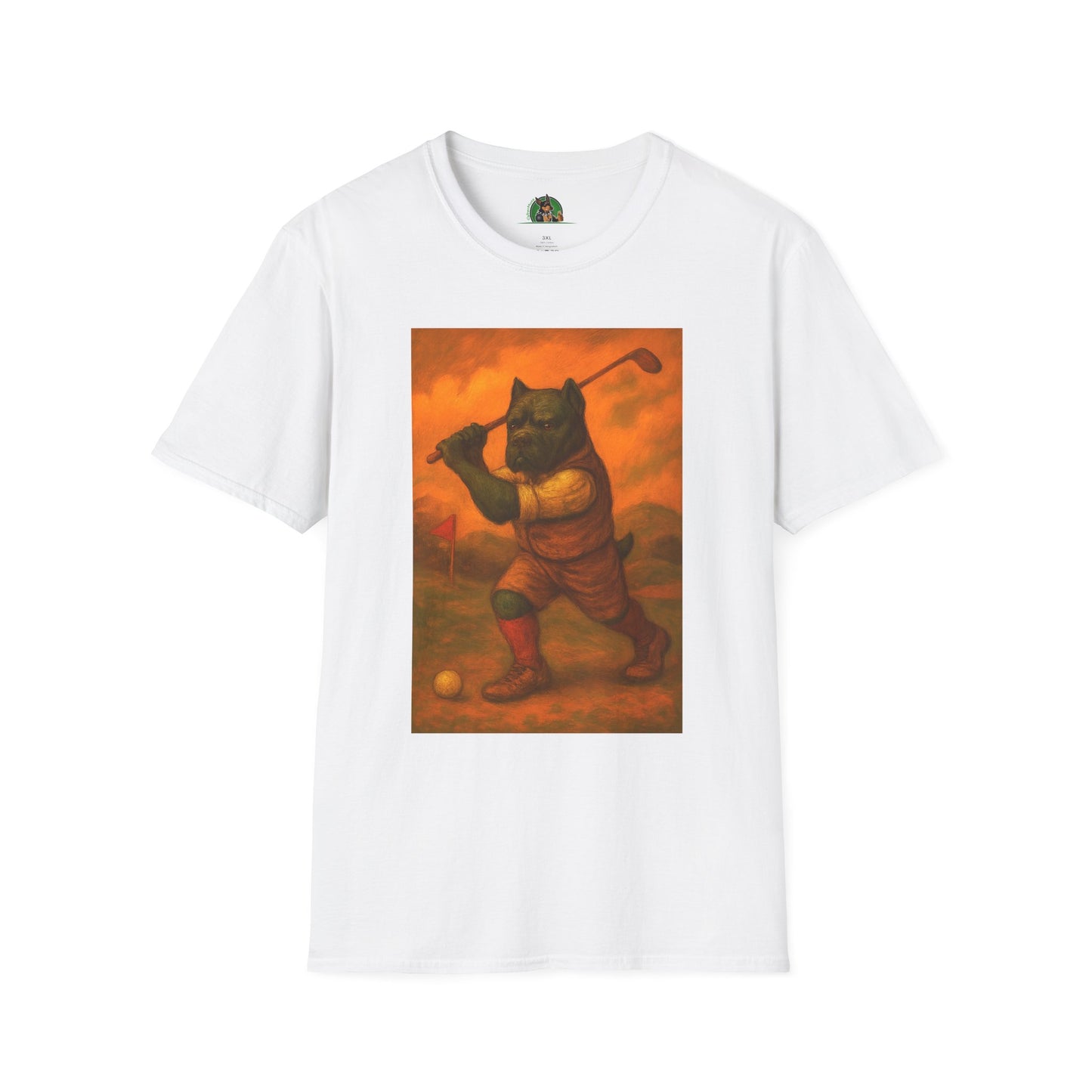 Cane Corso Sports Golf T-Shirt T-Shirt Printify White S