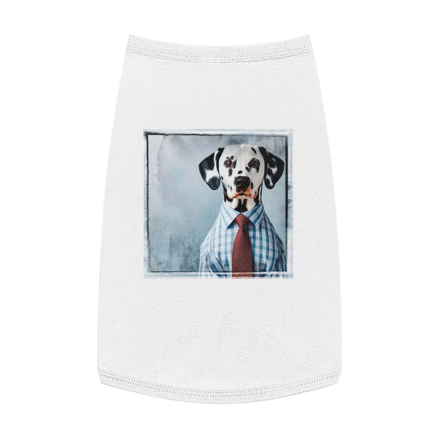 Pet Tank Top Dalmatian Pets Printify L White 