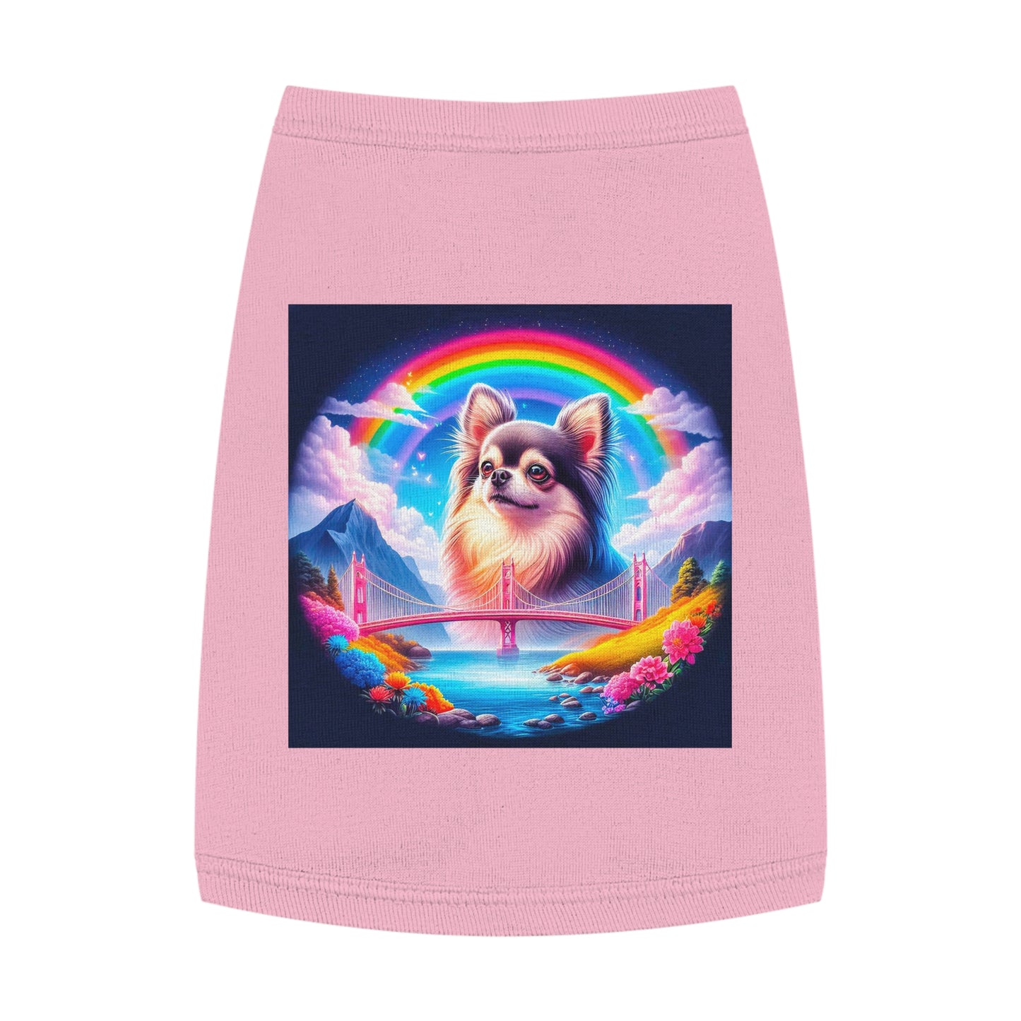 Pet Tank Top Chihuahua Pets Printify M Pink