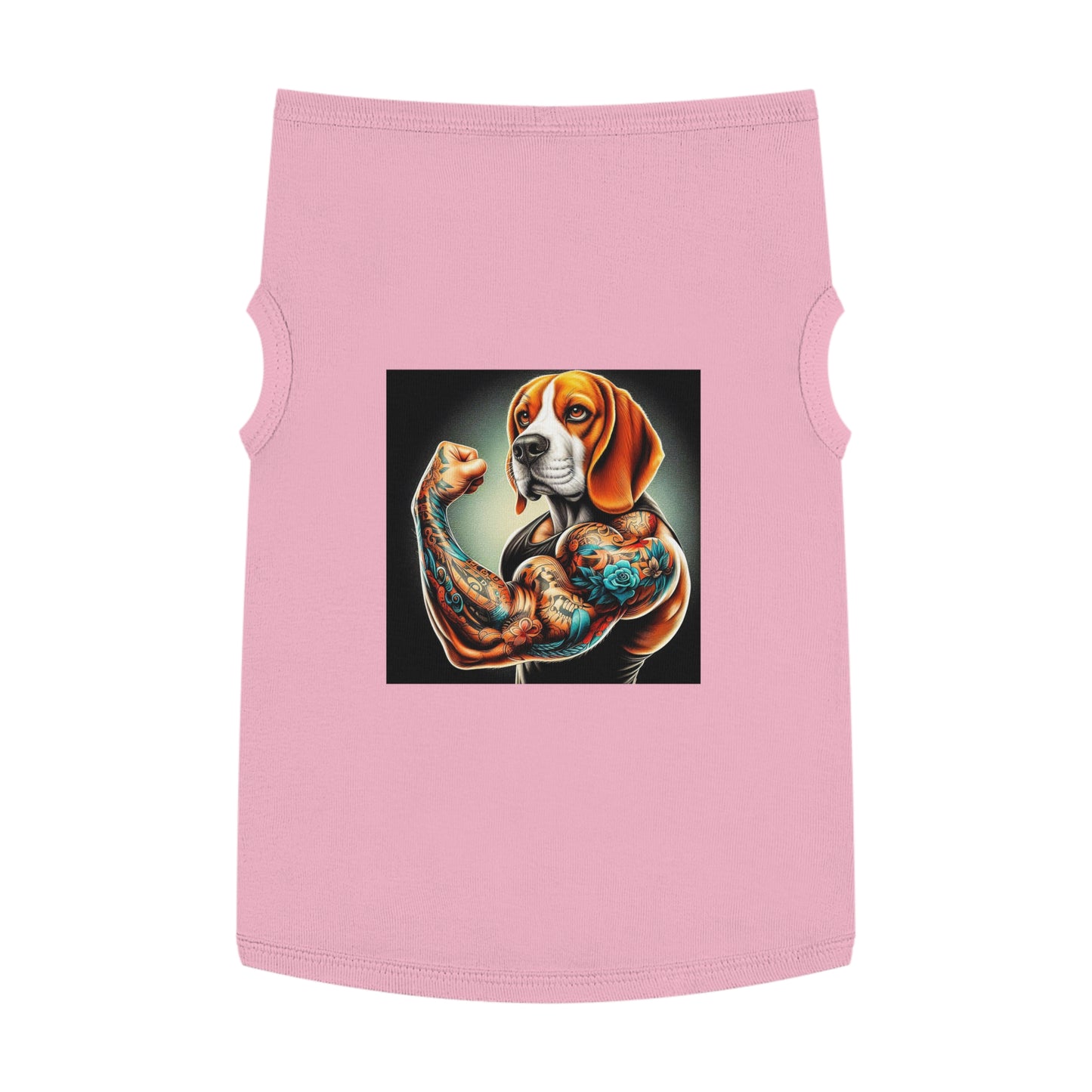 Pet Tank Top Beagle Muscle Dog Pets Printify XL Pink 