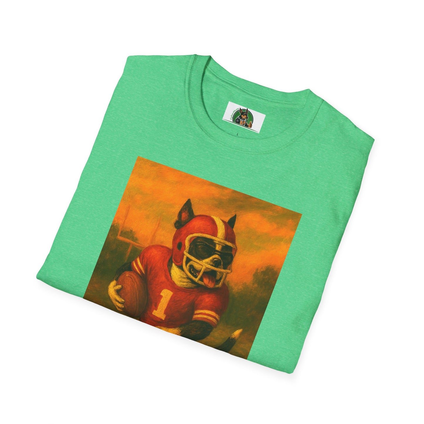 Sports Boston Terrier Football Unisex T-Shirt