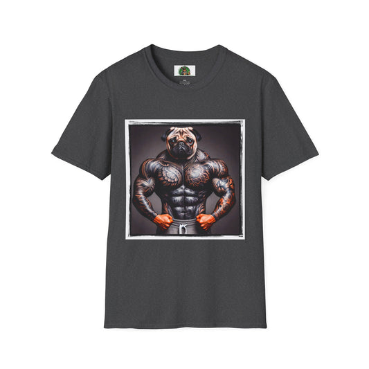 Pugs T-Shirt Printify XS Dark Heather 