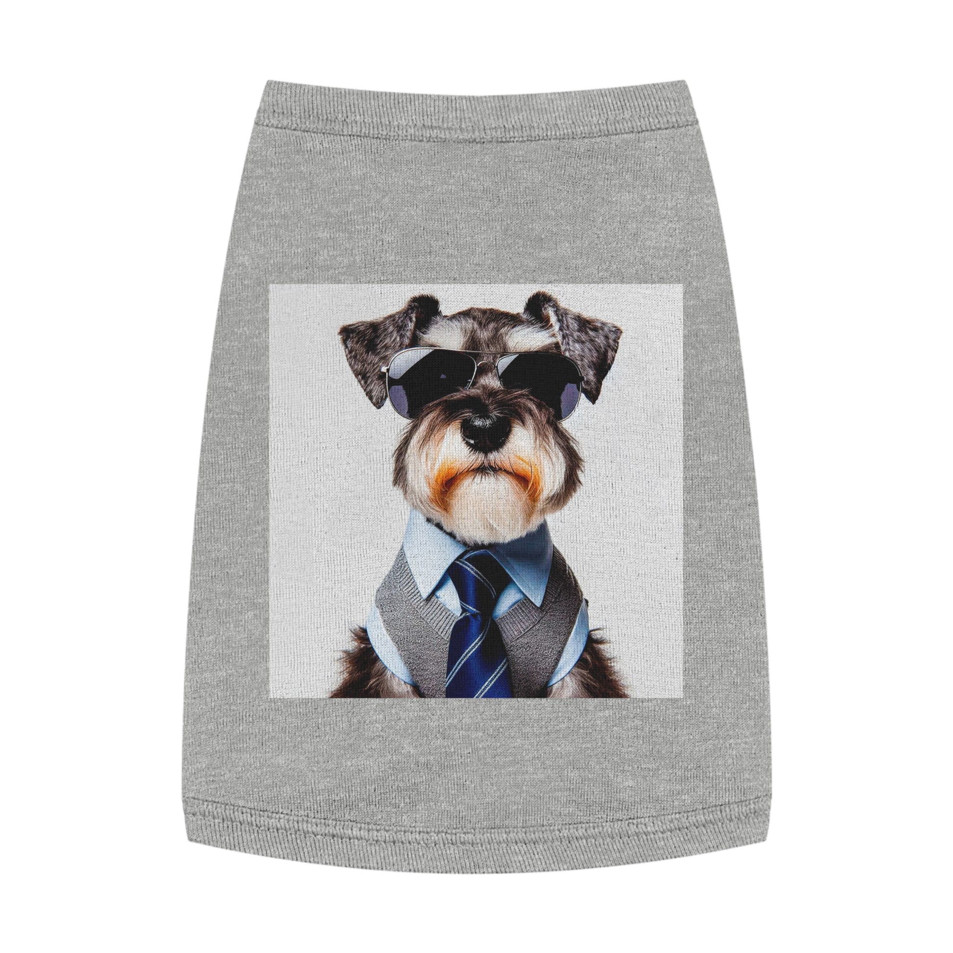 Pet Tank Top Miniature Schnauzer Pets Printify M Heather 