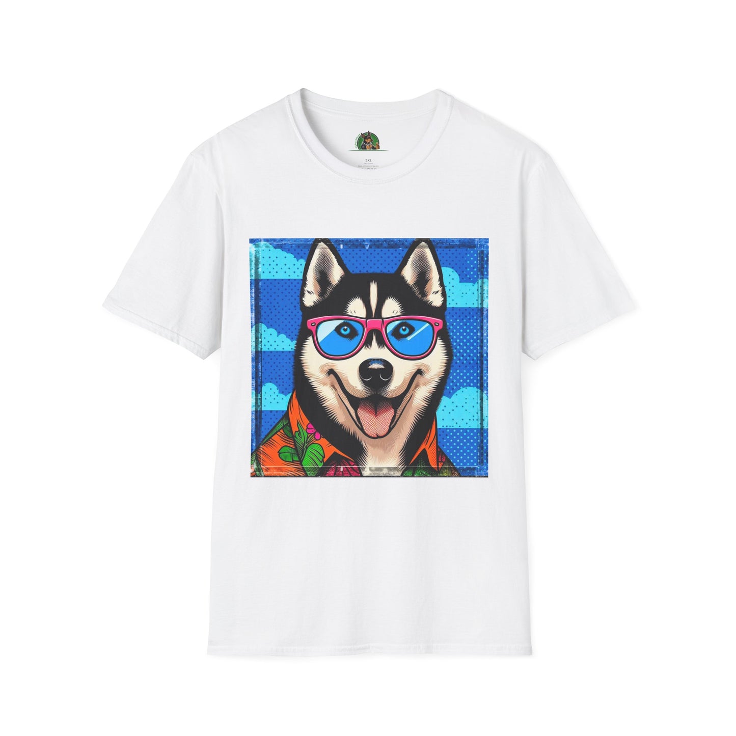 Husky T-Shirt Printify XS White 