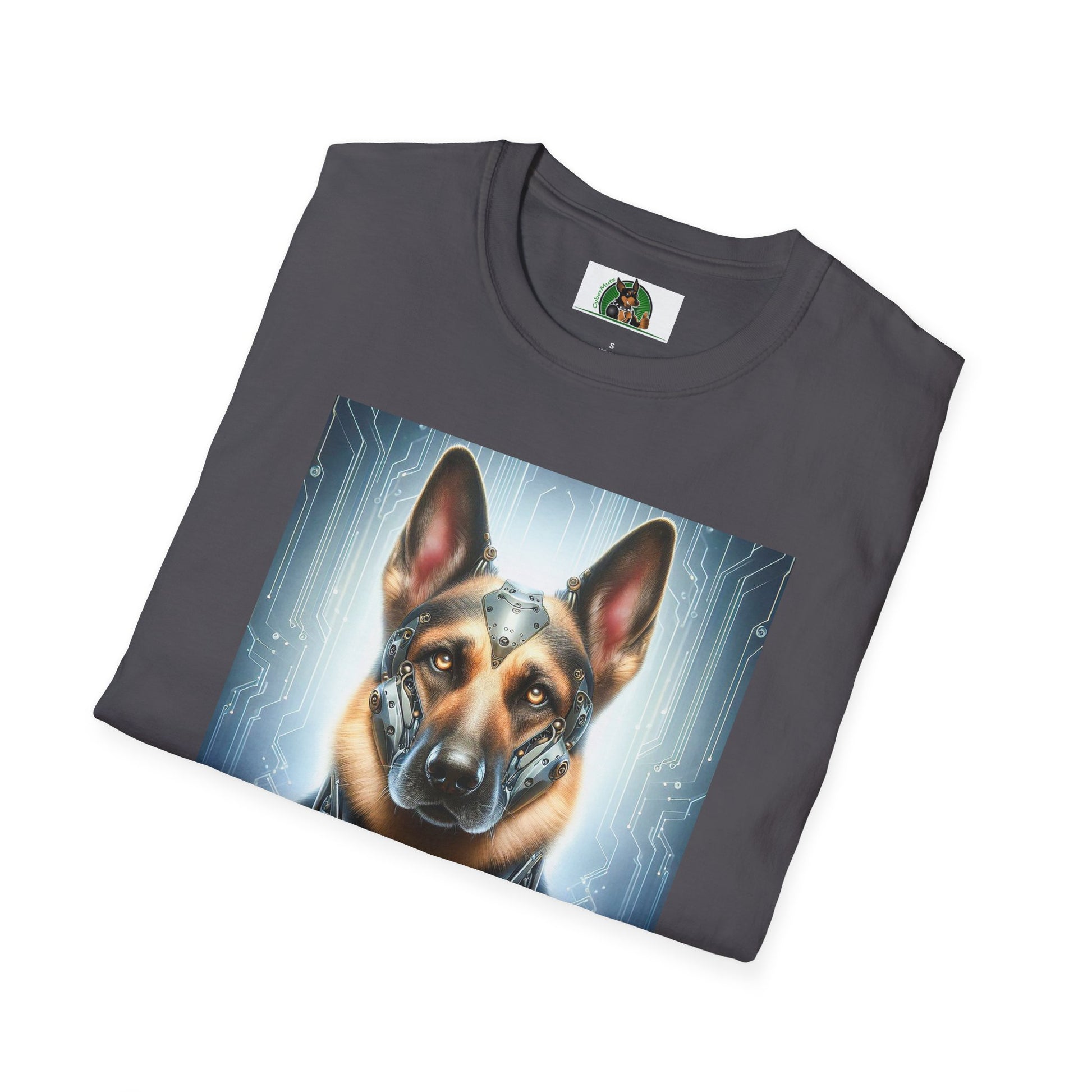 German Shepherd metal man T-Shirt Printify