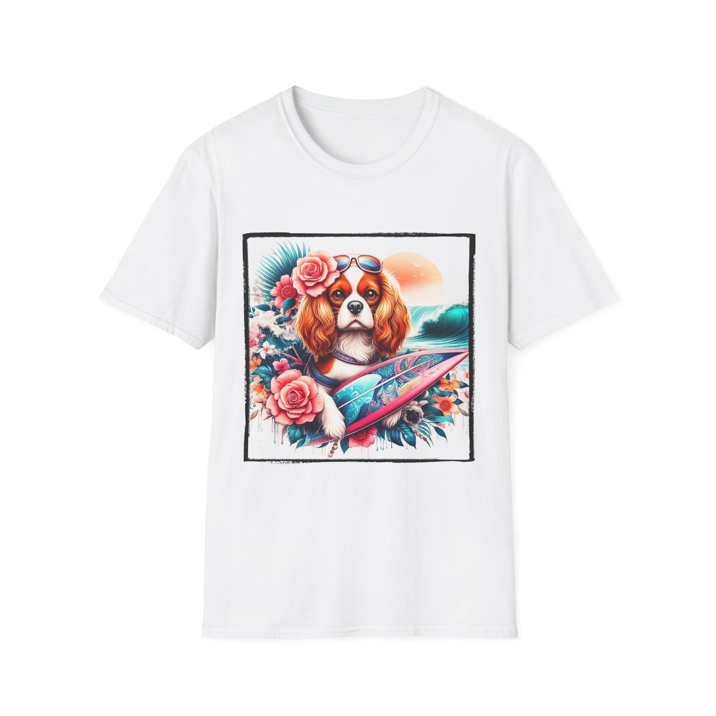 Cavalier King Charles Spaniel T-Shirt Printify S White 