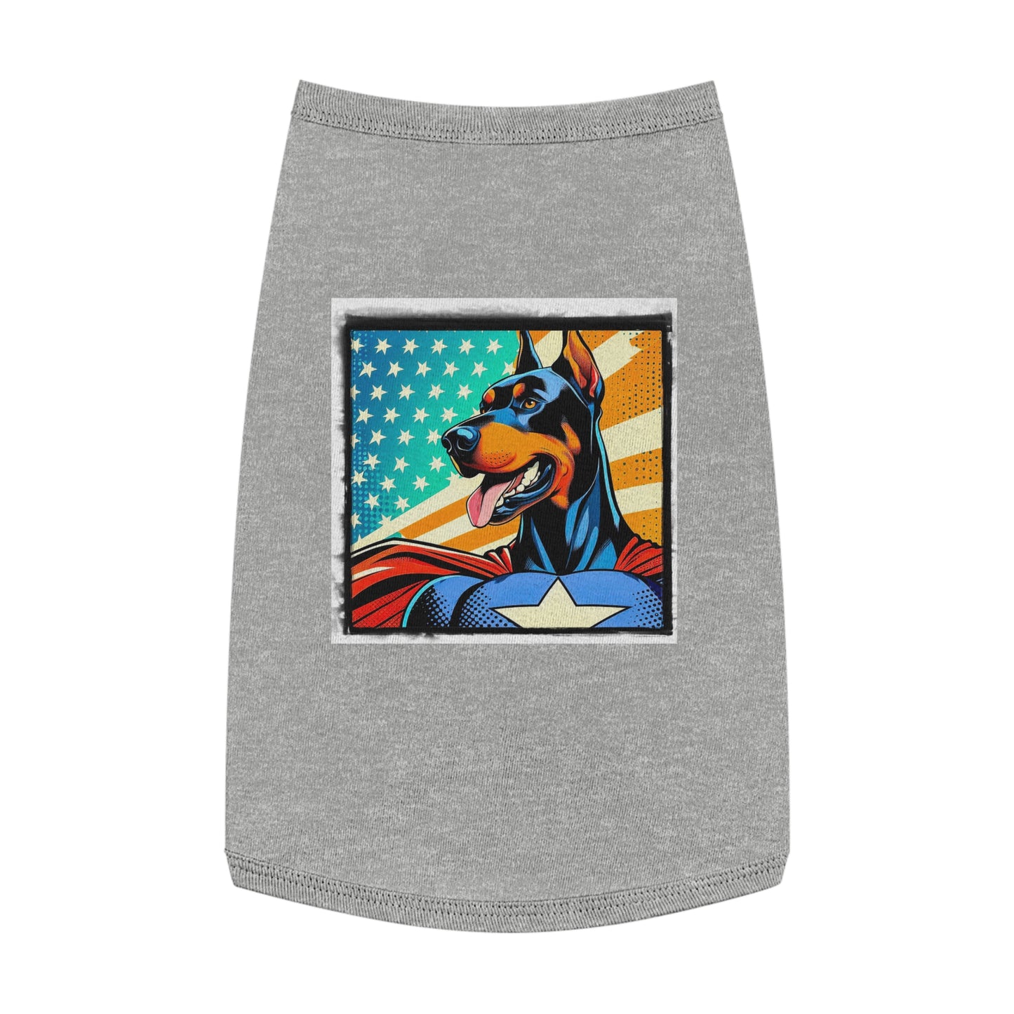 Pet Tank Top Doberman Pets Printify L Heather