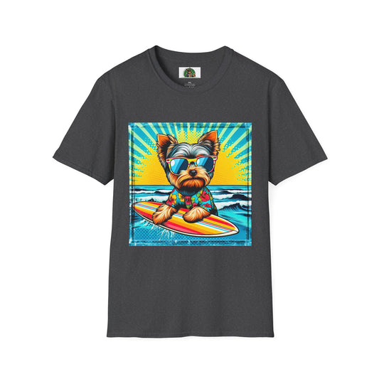 Yorkie pop art cutie shirt T-Shirt Printify XS Dark Heather