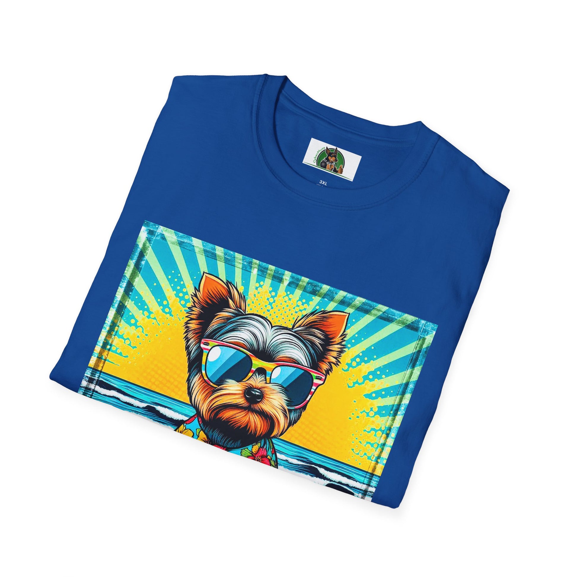 Yorkie pop art cutie shirt T-Shirt Printify