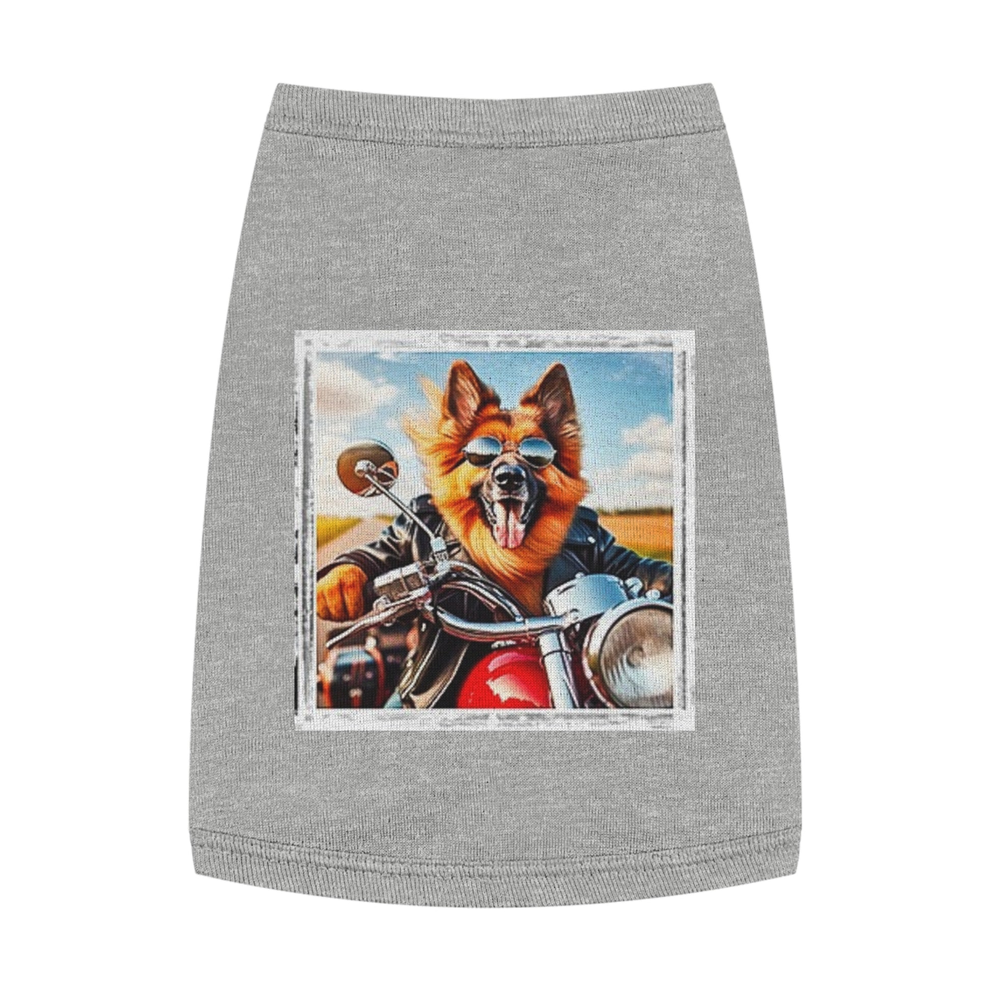 Pet Tank Top German Shepherd Pets Printify M Heather 