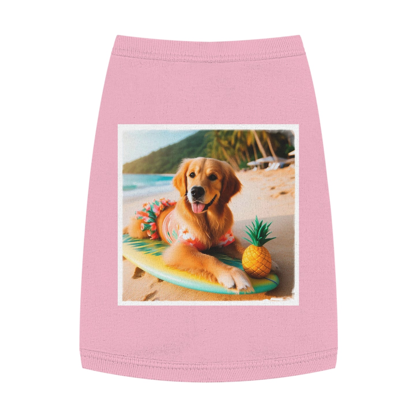 Golden Retriever pet tank top Pets Printify   