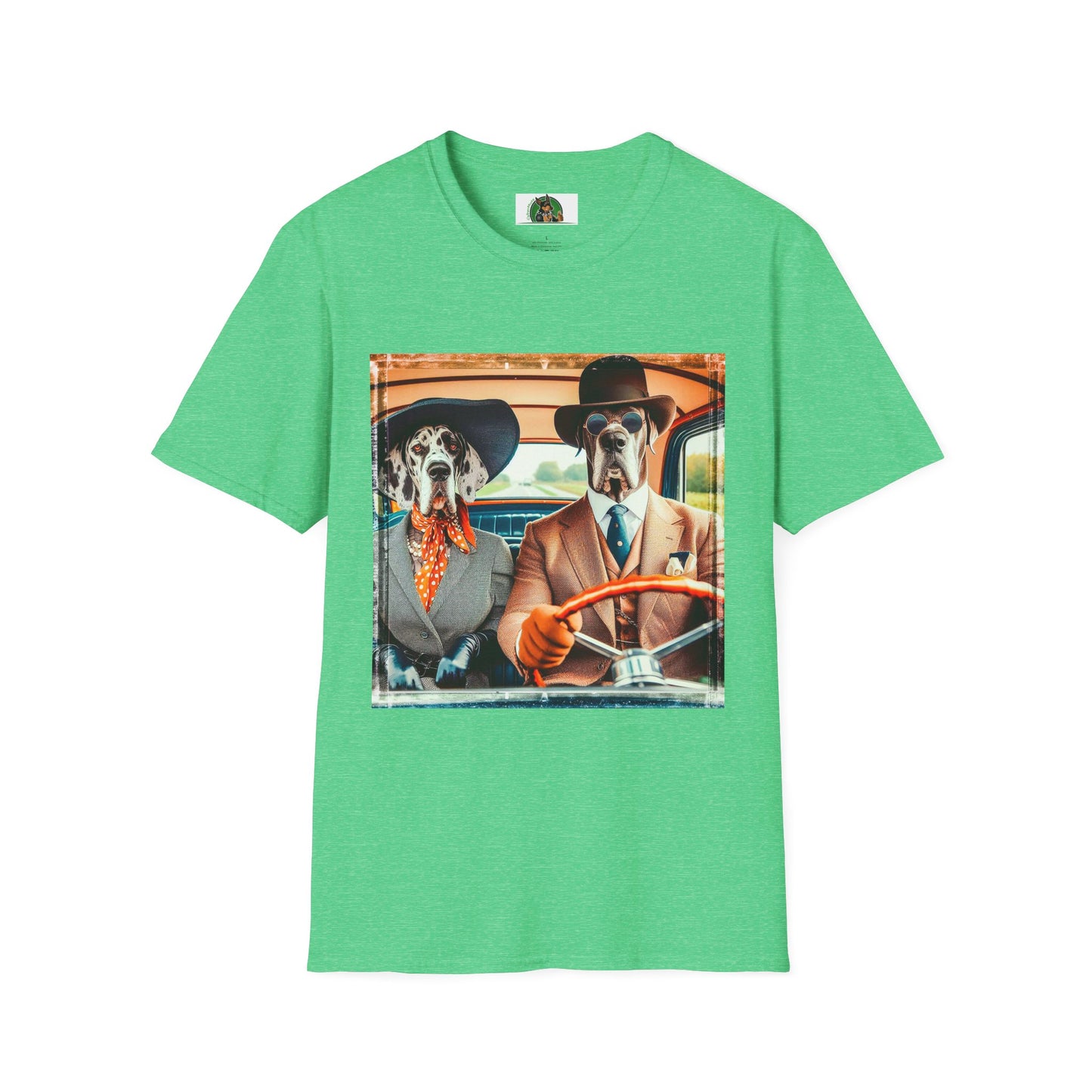 Great Dane T-Shirt Printify S Heather Irish Green