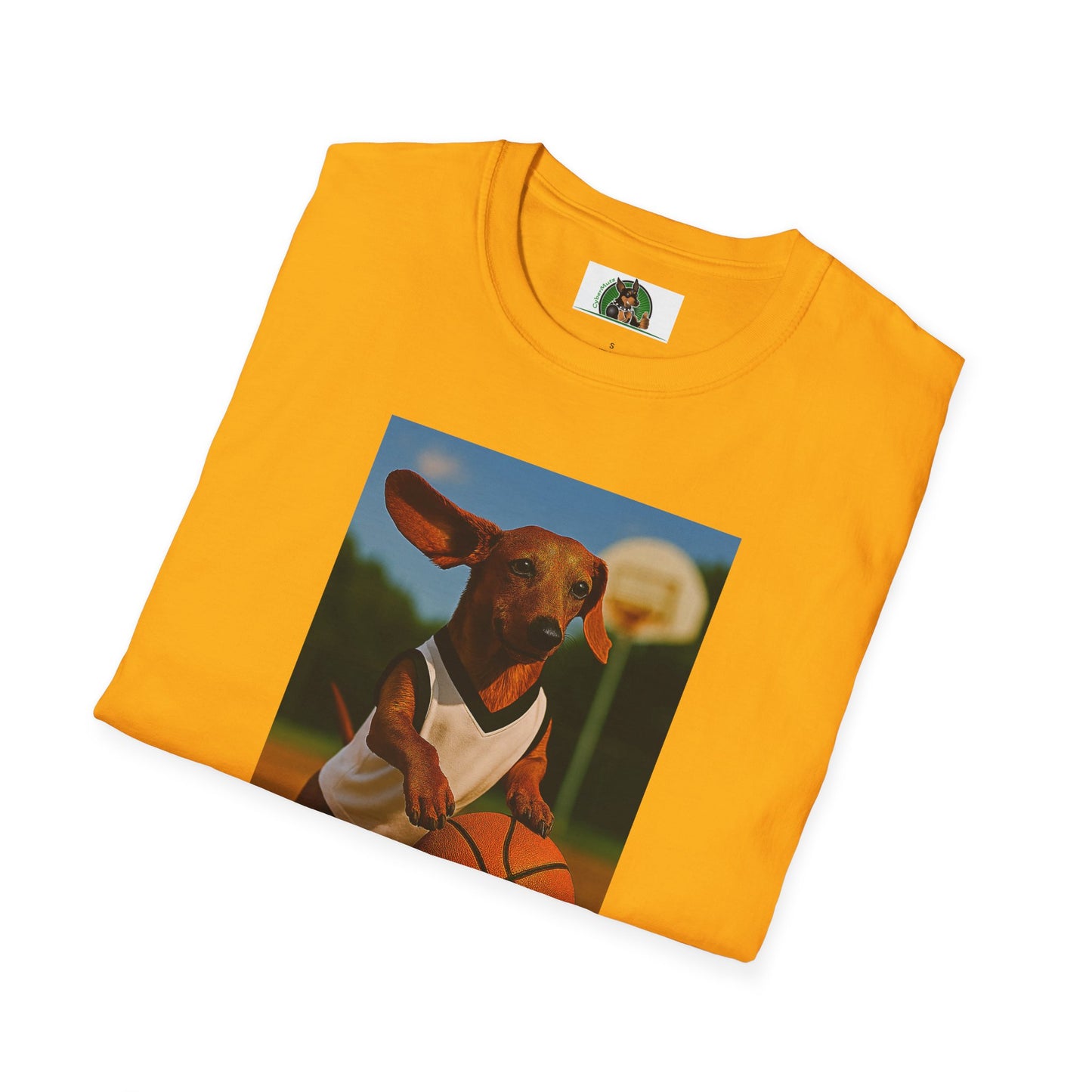 Sports Dachshund Basketball T-Shirt