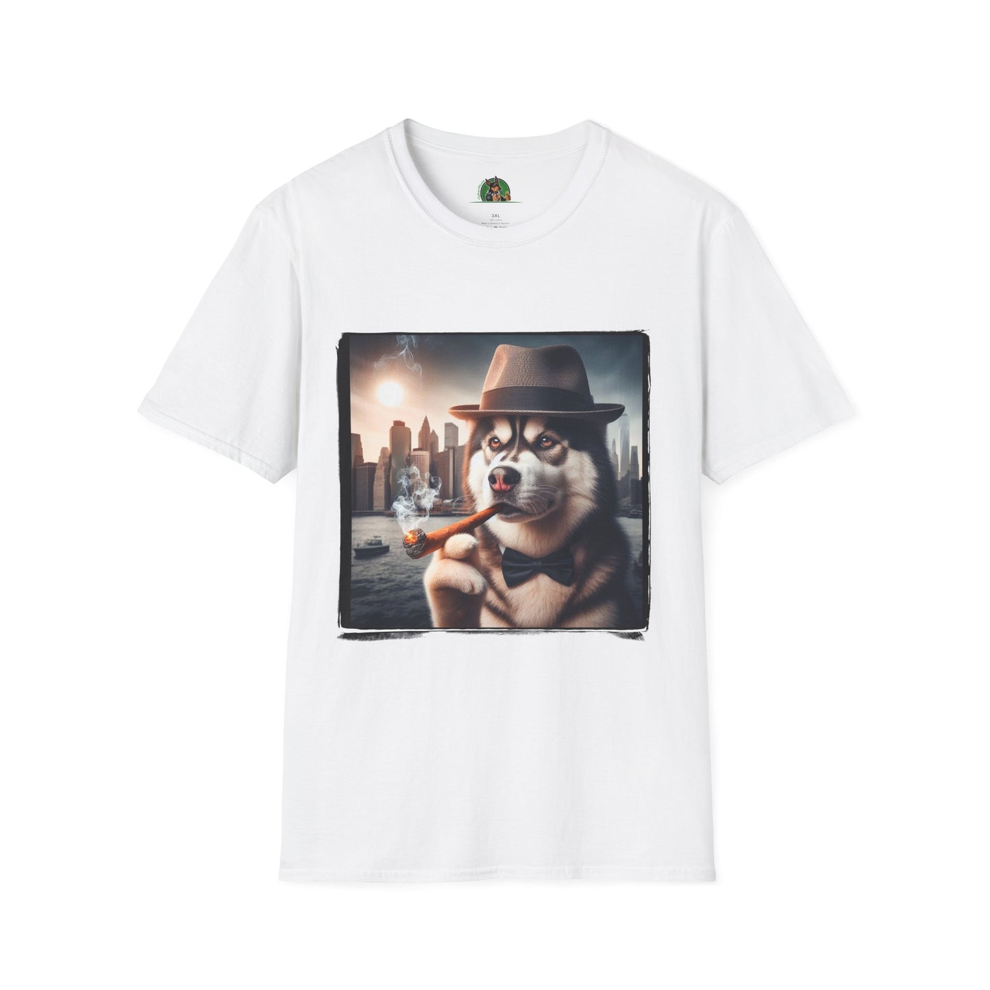 Husky T-Shirt Printify XS White 