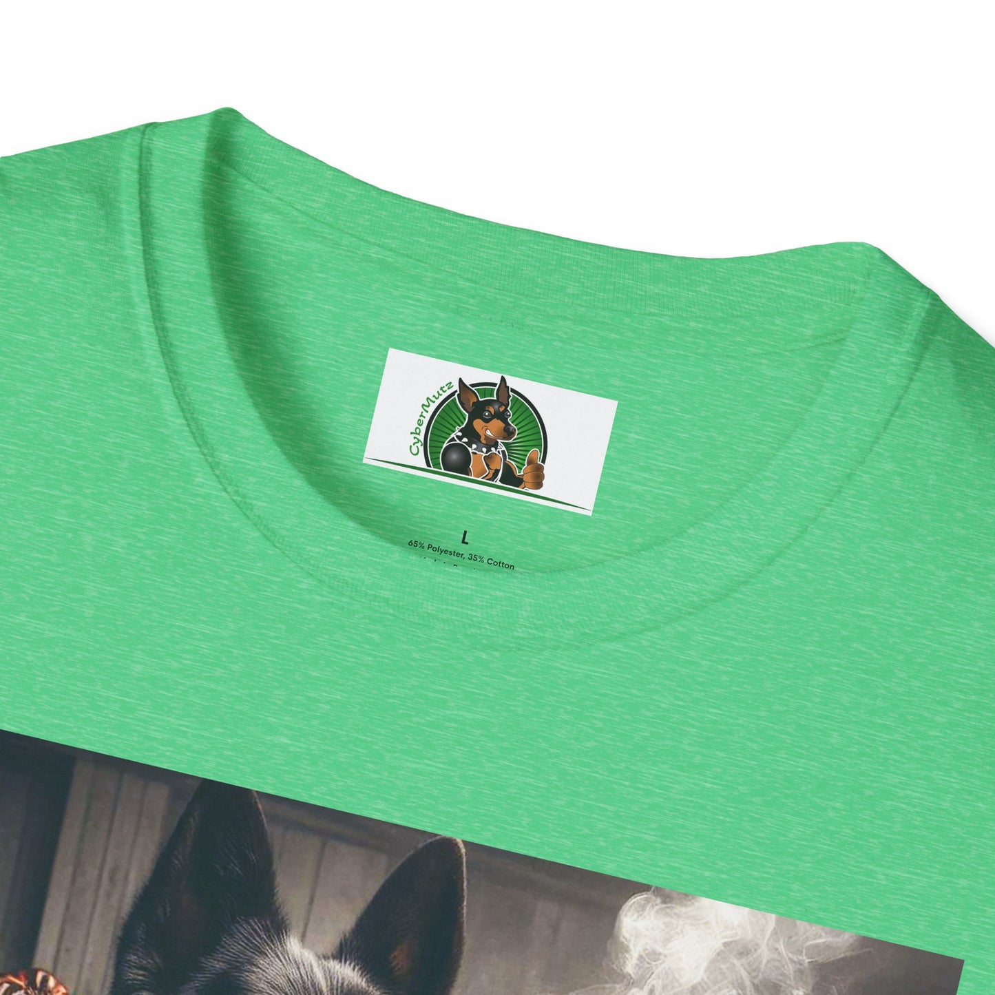 German Shepherd playing poker shirt