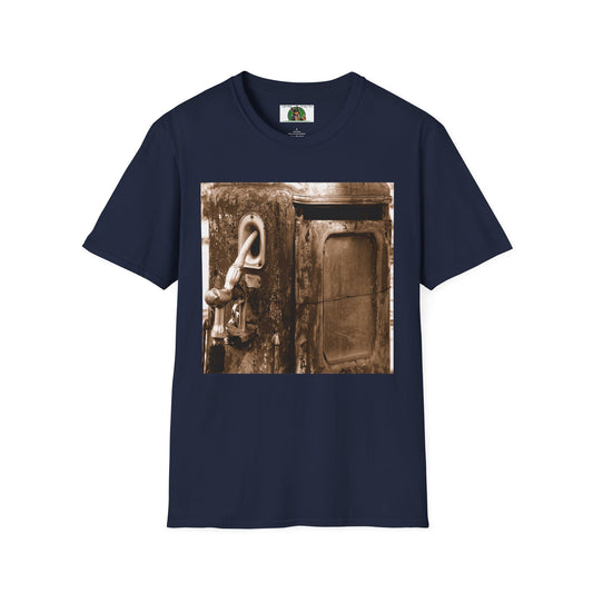 Mis·cel·la·ne·ous Old Gas Pump T-Shirt Printify S Navy 