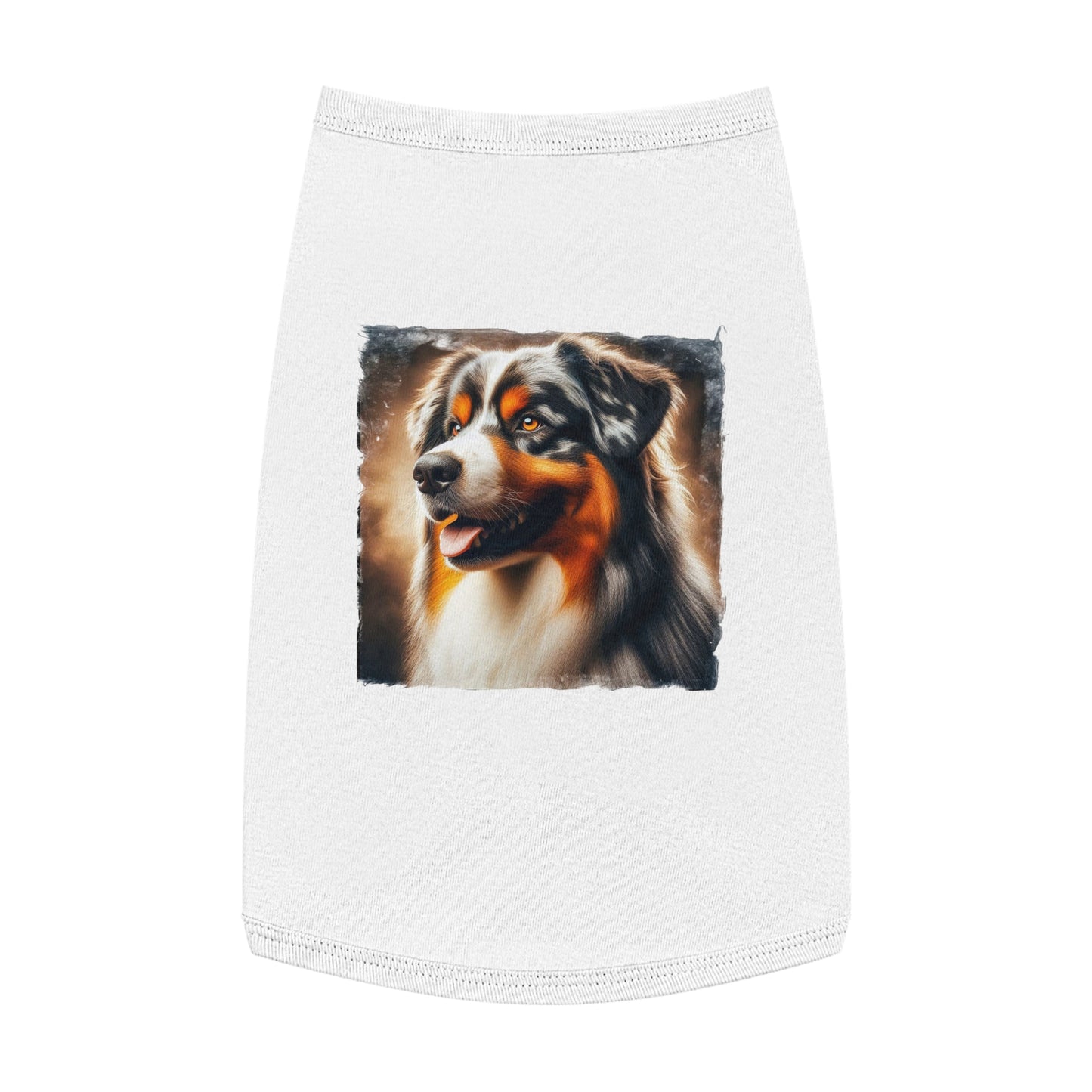 Pet Tank Top Australian Shepherd Pets Printify L White 