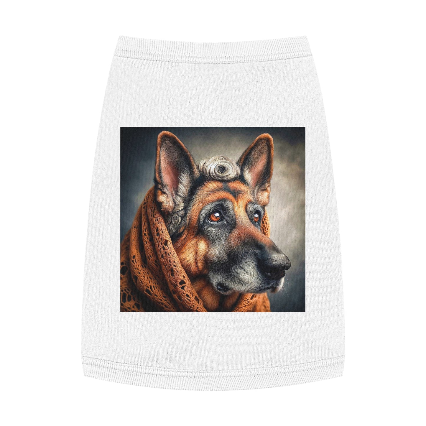 Pet Tank Top German Shepherd Pets Printify M White 